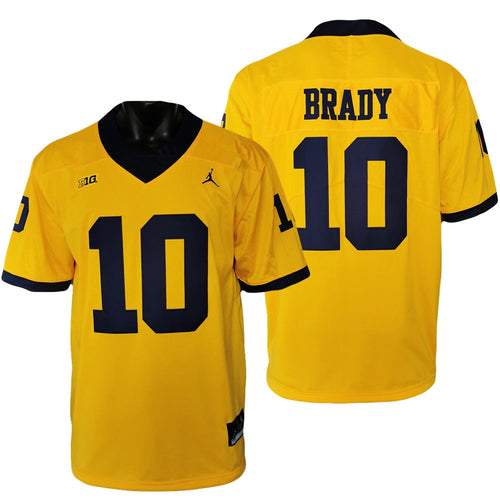 #10 Tom Brady Alumni Michigan Wolverines Football Jersey Stitched