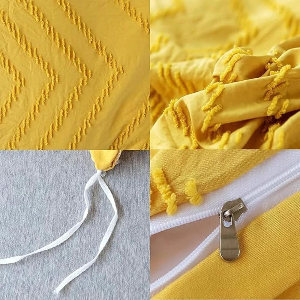 Chevron Plush Quilt Cover | 3pcs Set