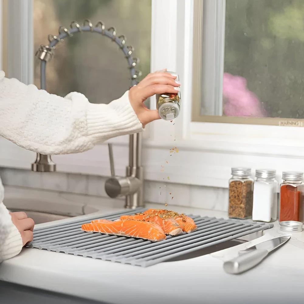 Stainless Steel Dish Drying Rolling Rack