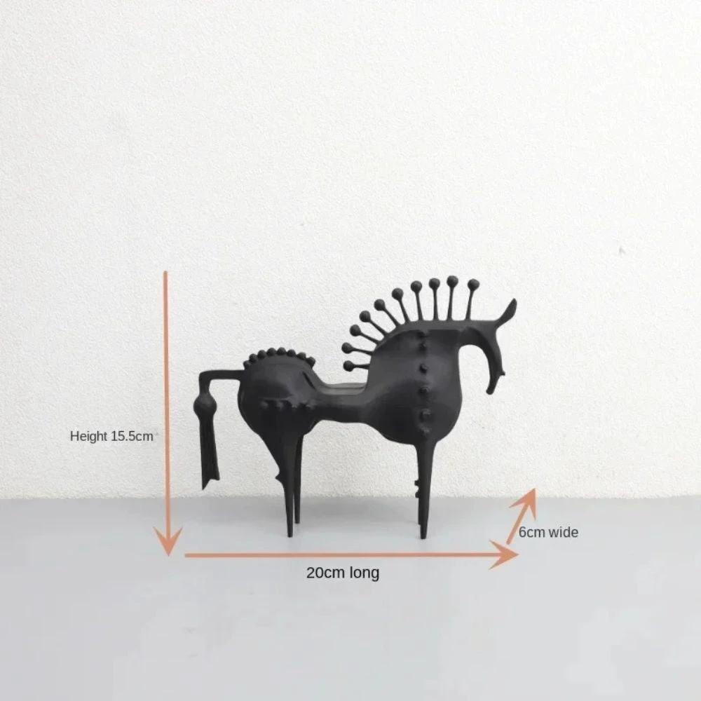 Black Stallion Metal Sculpture