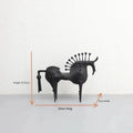 Black Stallion Metal Sculpture