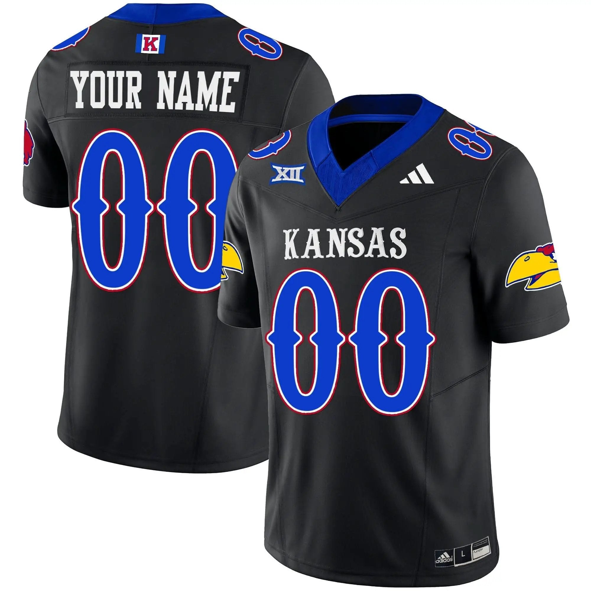Kansas Jayhawks Football Blackhawk Vapor Limited Custom Jersey