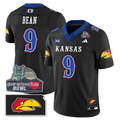 Men Kansas Jayhawks Football Blackhawk Guaranteed Rate Bowl Patch Vapor Limited Jersey - Stitched