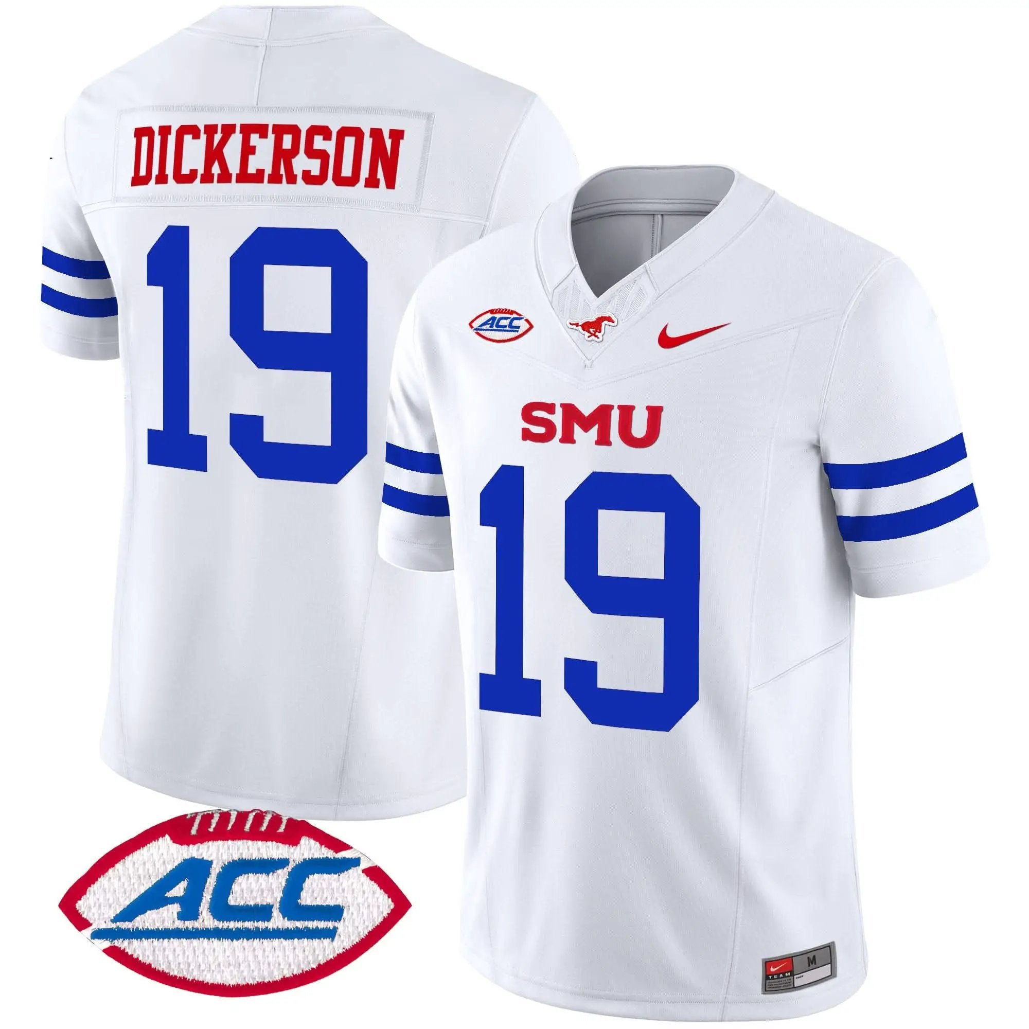 Men SMU Mustangs Football 2025 Vapor Limited Jersey - Stitched
