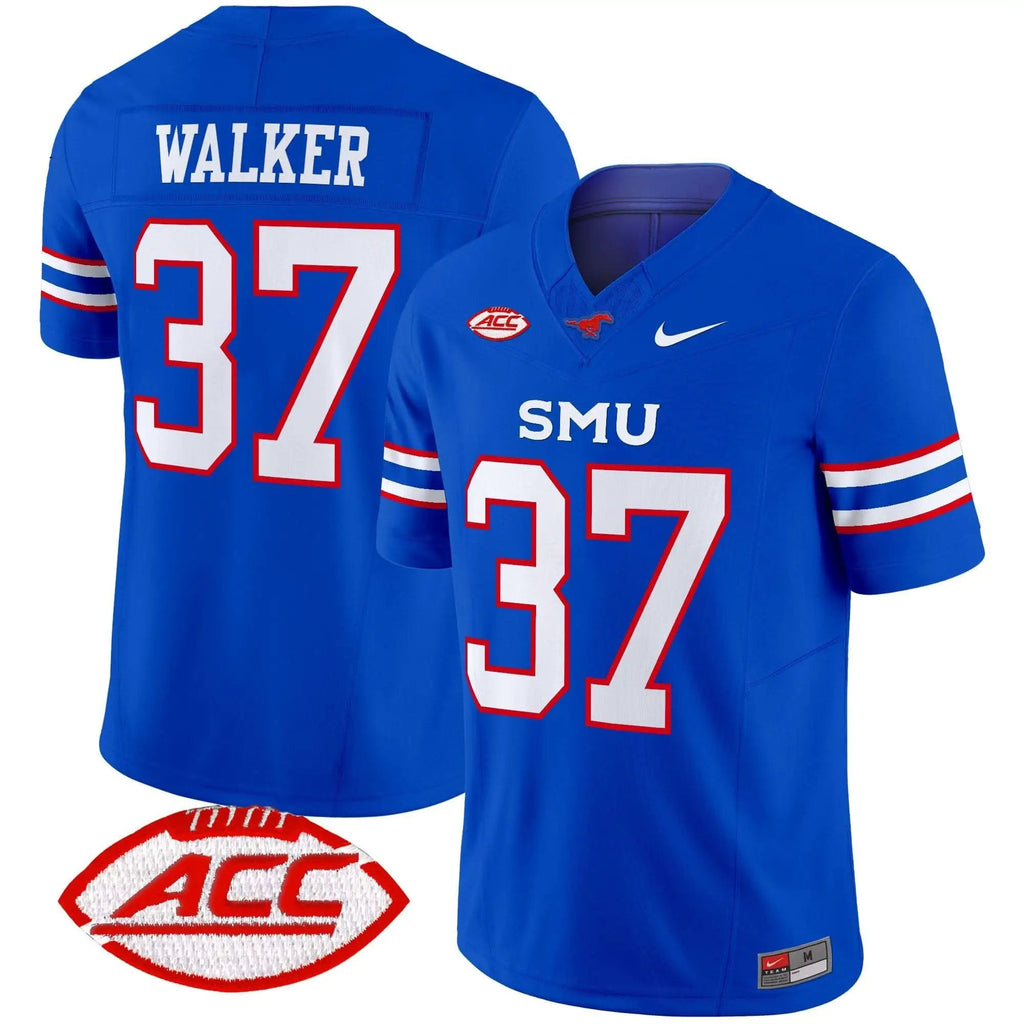 Men SMU Mustangs Football 2025 Vapor Limited Jersey - Stitched
