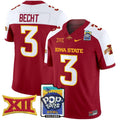 Men Iowa State Cyclones Football 2025 PopTarts Bowl Patch Vapor Limited Jersey