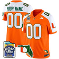Miami Hurricanes 2025 PopTarts Bowl Patch Vapor Limited Custom Jersey