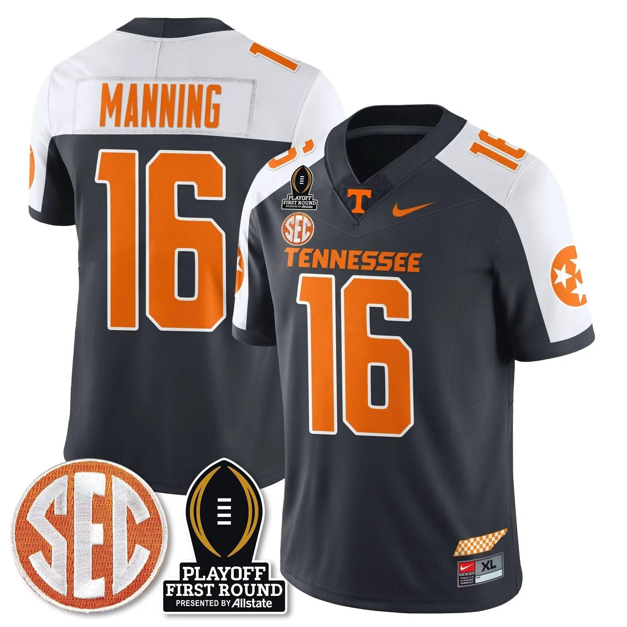 Men Tennessee Volunteers  Football Jersey - Playoff First Round Patch