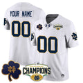 Custom Notre Dame Fighting Irish football 2025 Orange Bowl Champions Jersey N5