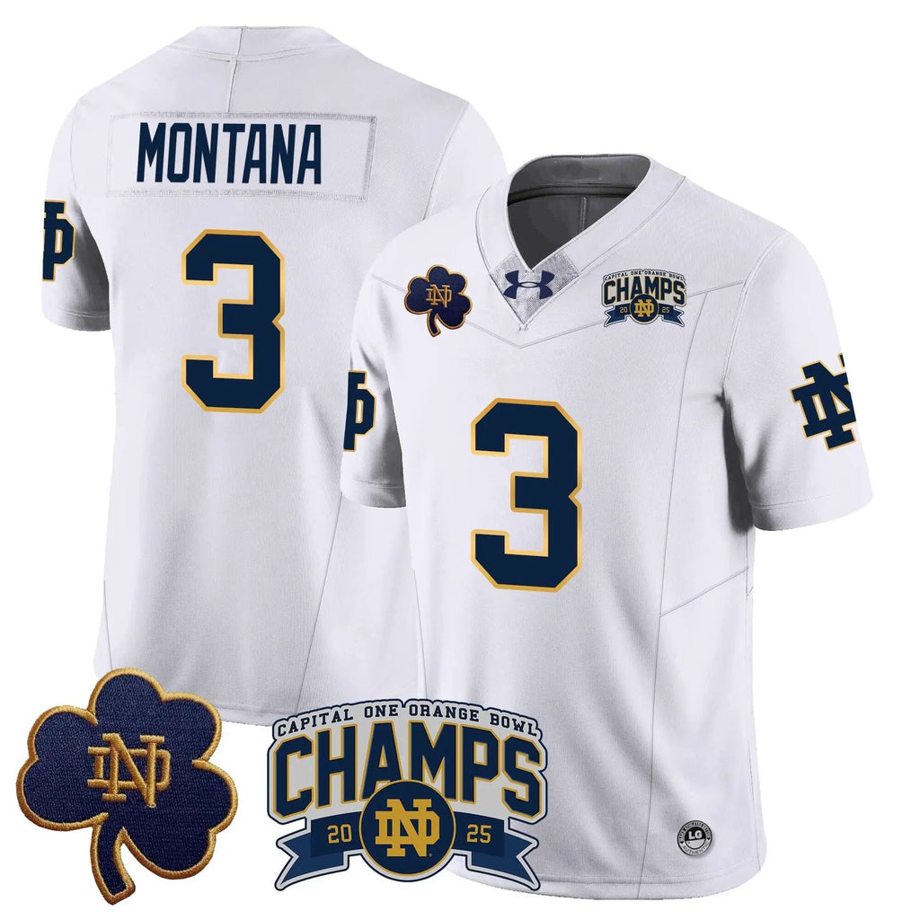 Men Notre Dame Fighting Irish 2025 Orange Bowl Champions Jersey N6 Football