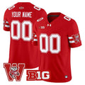 Men Wisconsin Badgers Throwback Vapor Limited Custom Jersey