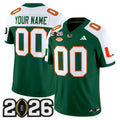 Miami Hurricanes 2026 CFP Final Patch Vapor Limited Custom Jersey - All Stitched