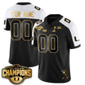 Custom Miami Hurricanes Football Vapor Limited Gold Jersey - Fiesta Bowl Champions