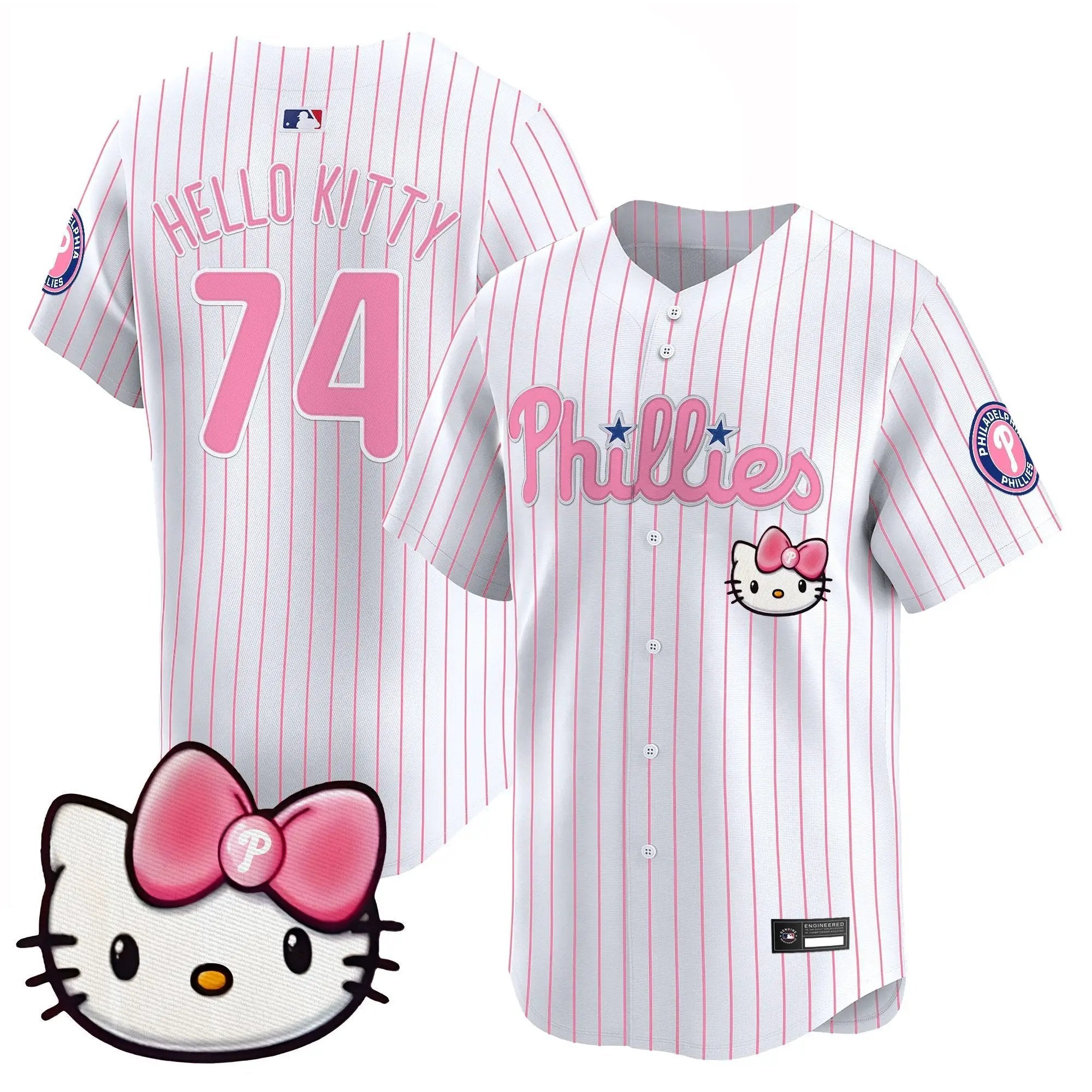 Men Philadelphia Phillies Hello Kitty Vapor Premier Limited Jersey – All Stitched