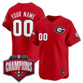 University of Georgia Bulldogs Baseball Southeastern Confernce Champions 2026 Vapor Premier Limited Custom Jersey - All Stitched