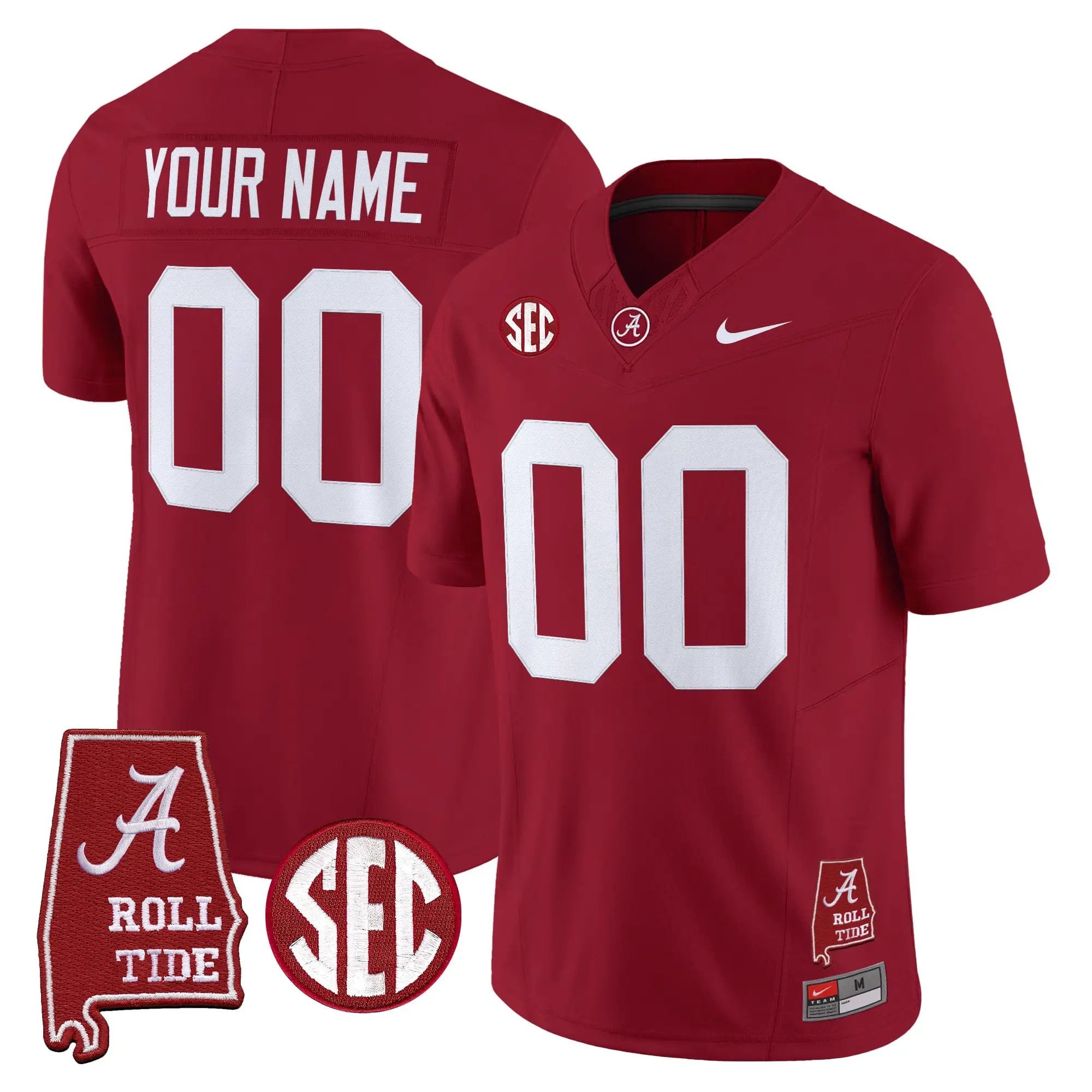 BAMA 2026 Vapor Limited Custom Jersey - Alabama Map - Stitched