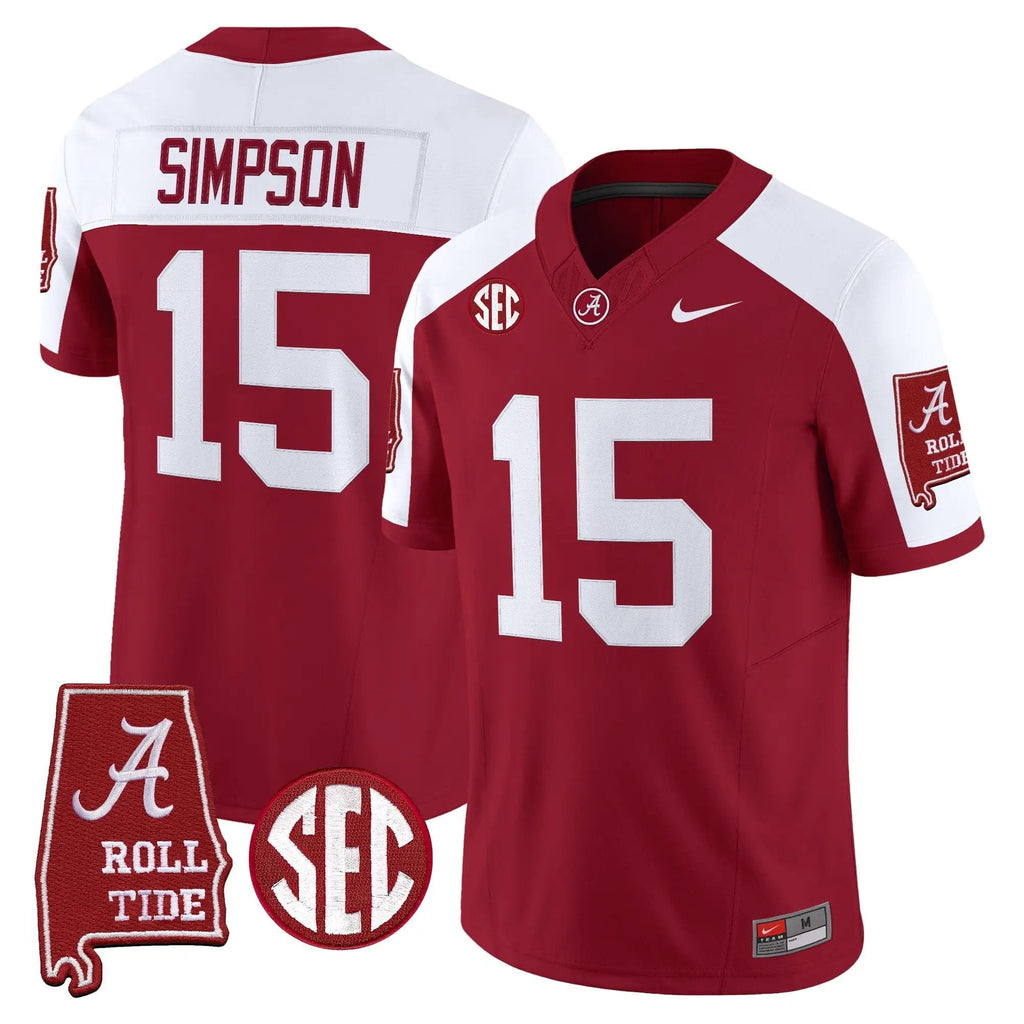 BAMA 2026 Vapor Limited Jersey - Alabama Map - Stitched