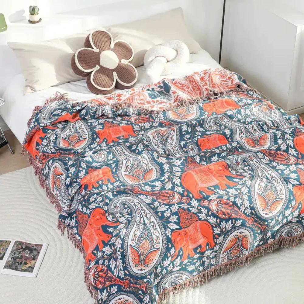 Soft Wander Tusk Cotton Blanket
