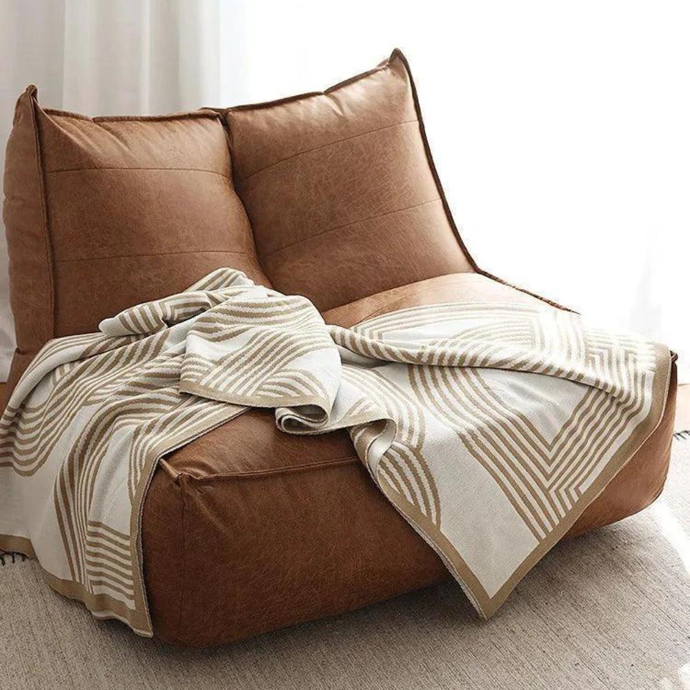 Snuggle Maze Knit Blanket