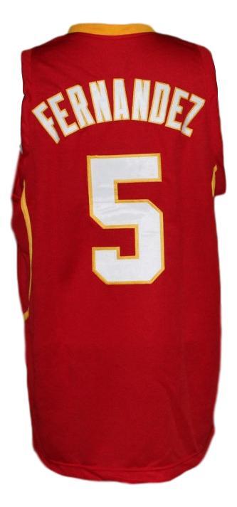 Rudy Fernandez Jersey #5 Team Spain Espana Basketball New Sewn Red