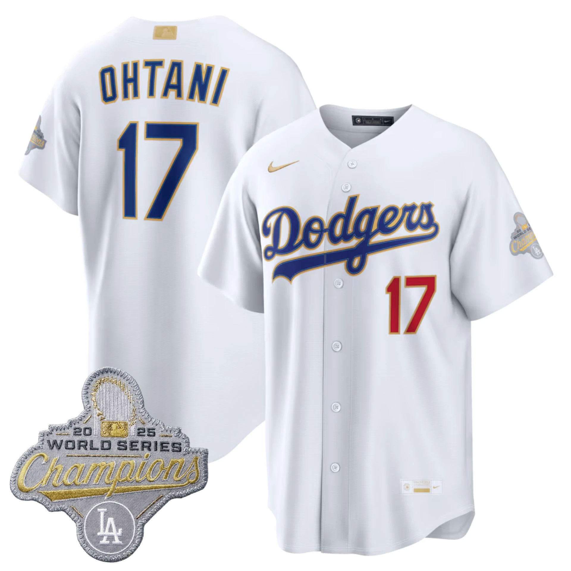 Men Los Angeles Dodgers 2026 Gold Collection Stadium Jersey - All Stitched