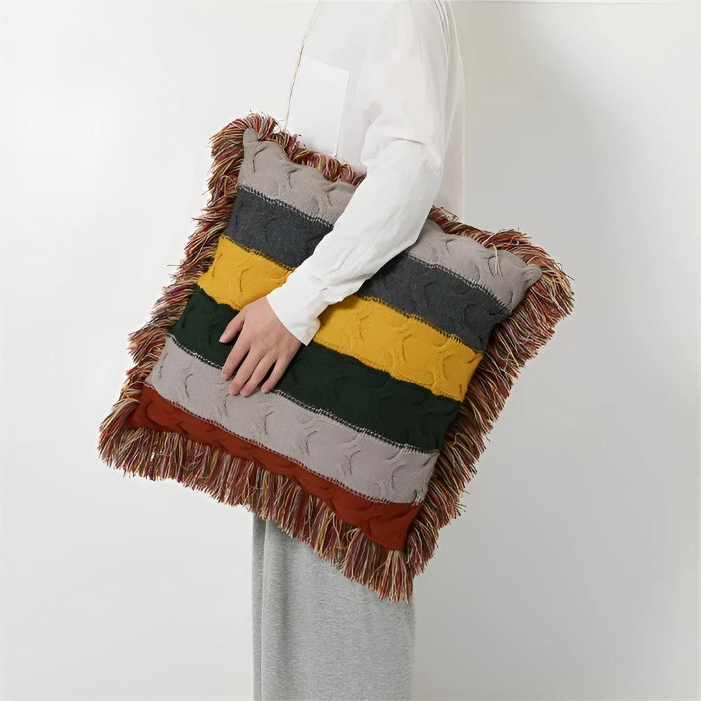 Colorful Radiance Knit Cushion