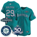 Seattle Mariners Vapor Premier Limited Jersey - 50th Anniversary & AL West Division Champions - All Stitched