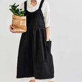 Cross-Back Apron With Pockets