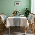 Glisstra Geometric Tassel Tablecloth