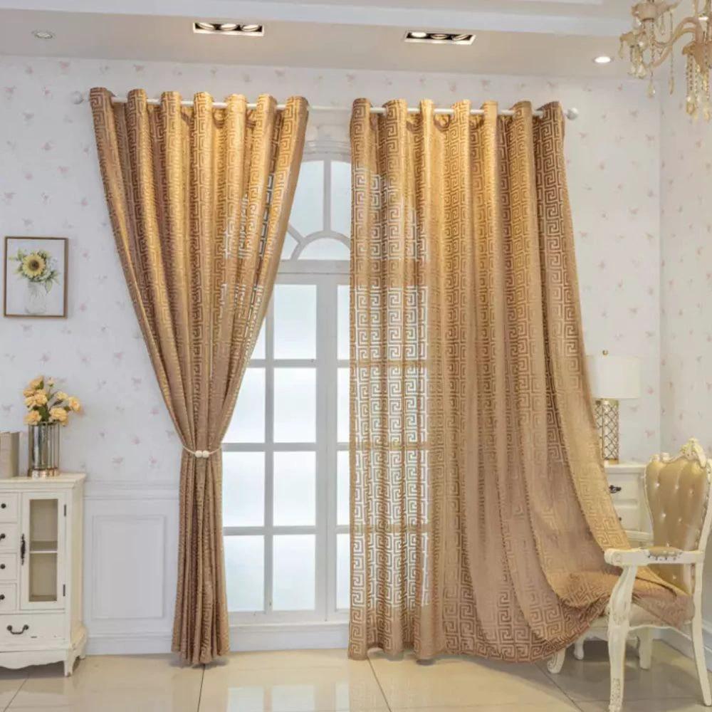 Imperial Maze Embroidered Curtain