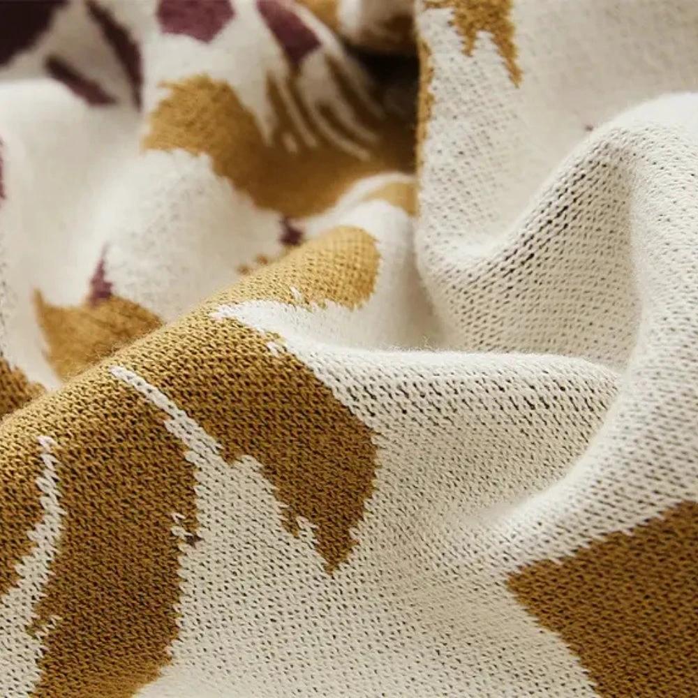 Azura Boho Geometric Knit Blanket