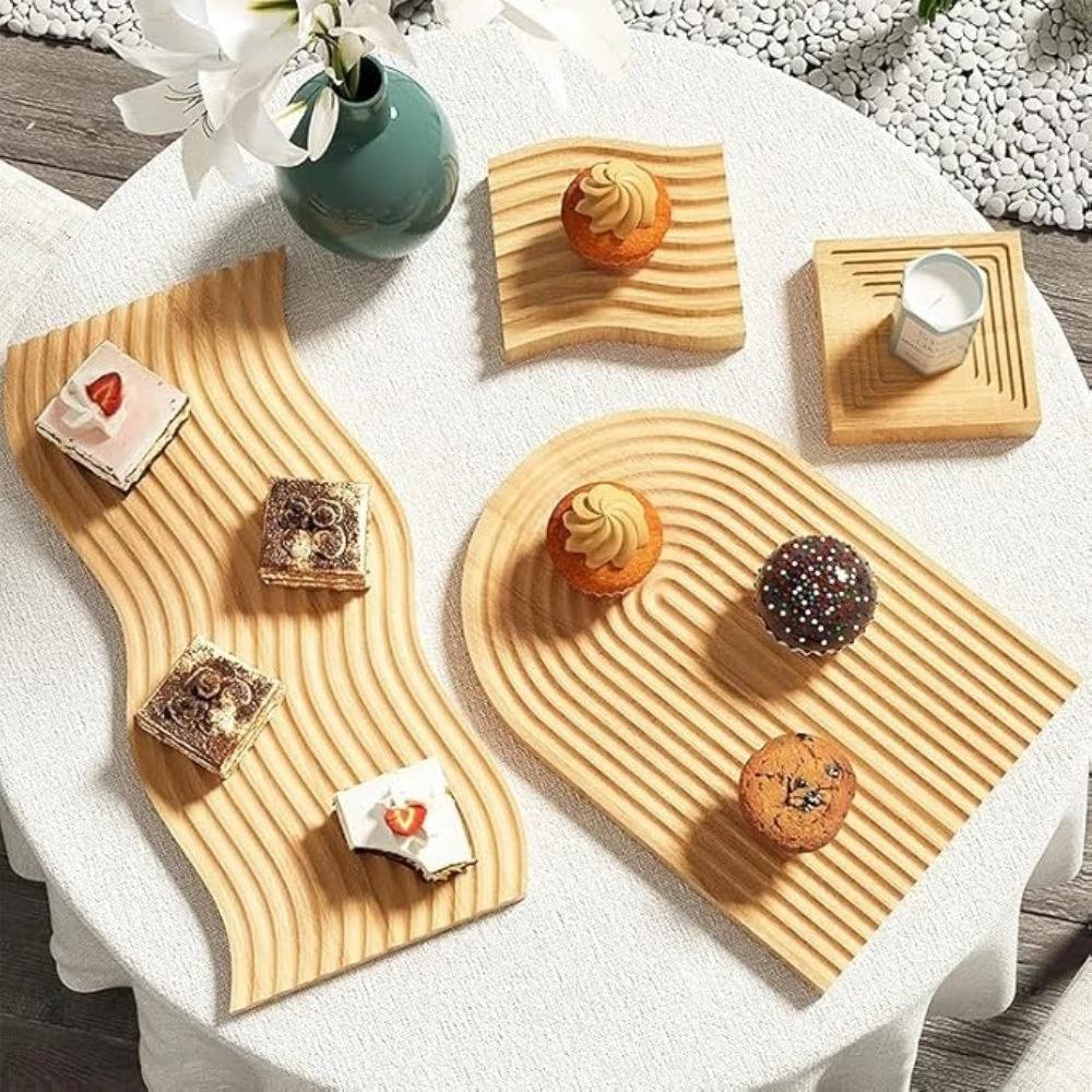 Nordic Ripple Wooden Tray