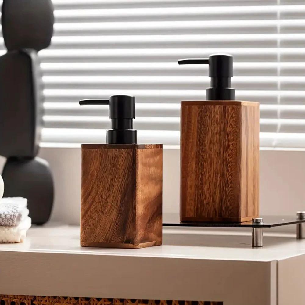 Walnut Aura Lotion & Soap Dispenser