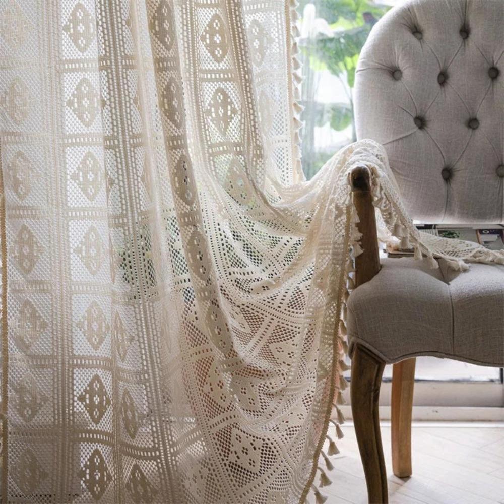 Rhombus Plaid Diamond Pattern Curtain