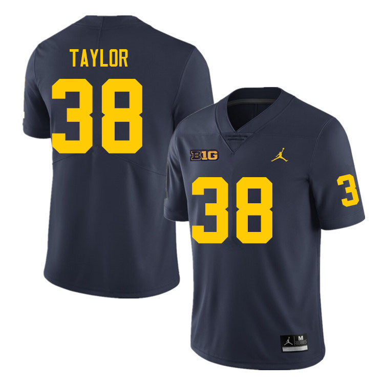 #38 Joe Taylor College Men’s Michigan Wolverines Football Jersey Stitched