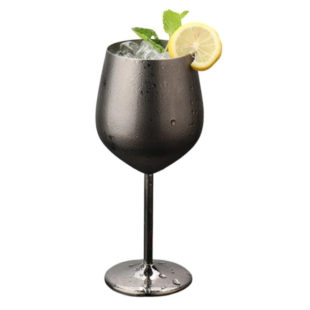 Lustrous Stainless Steel Wine Glass
