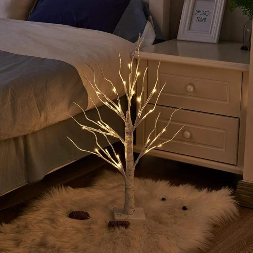 Enchanted Birch Lighted Tree Decor
