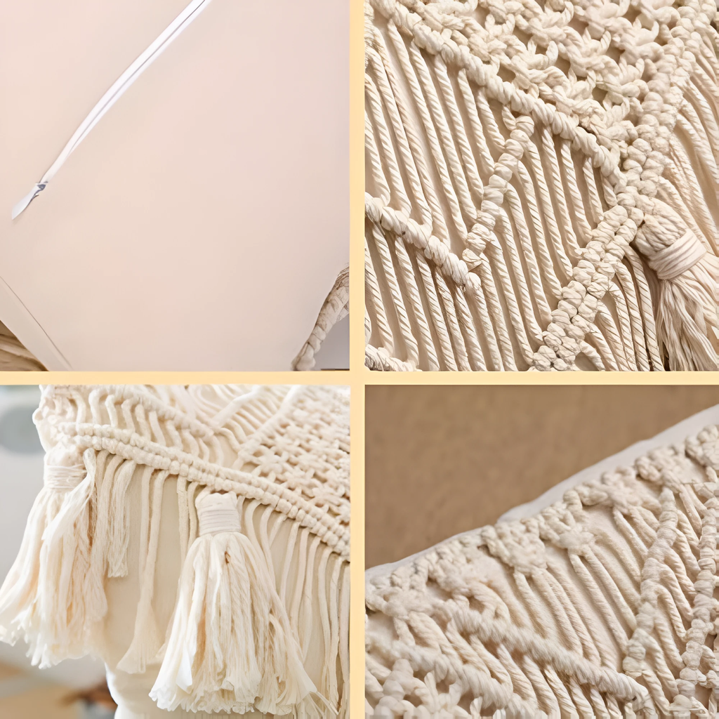 Vintage Macrame Cushion Cover