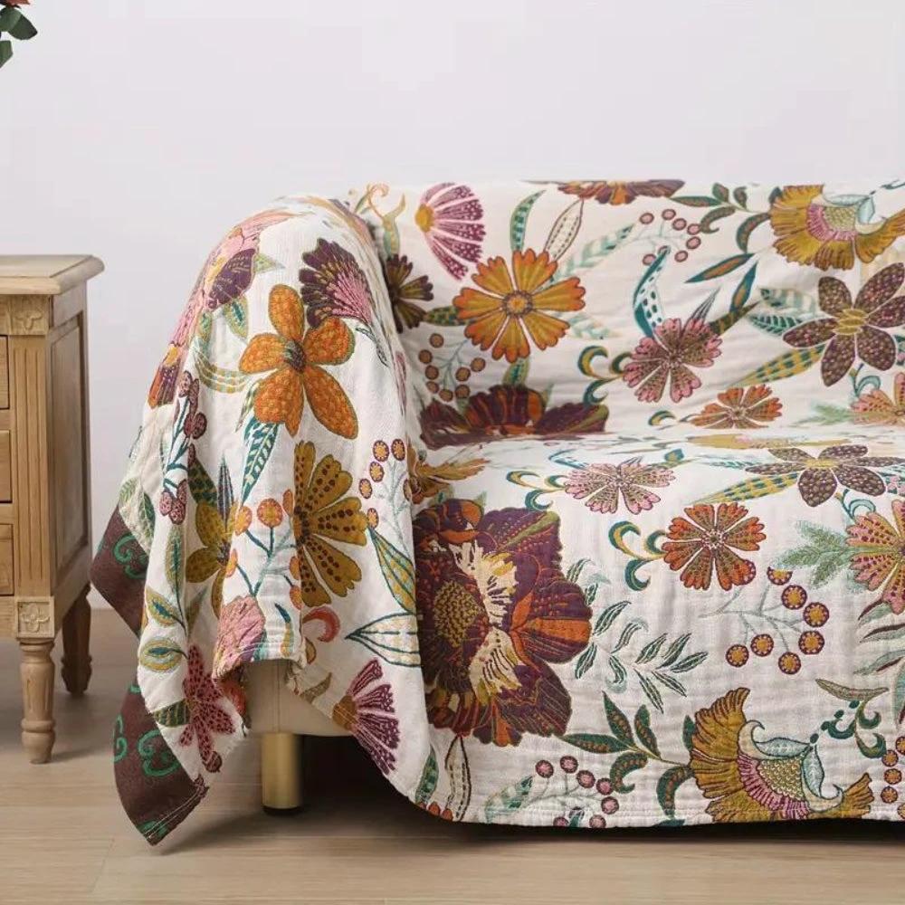 Charm Floral Blanket Throw