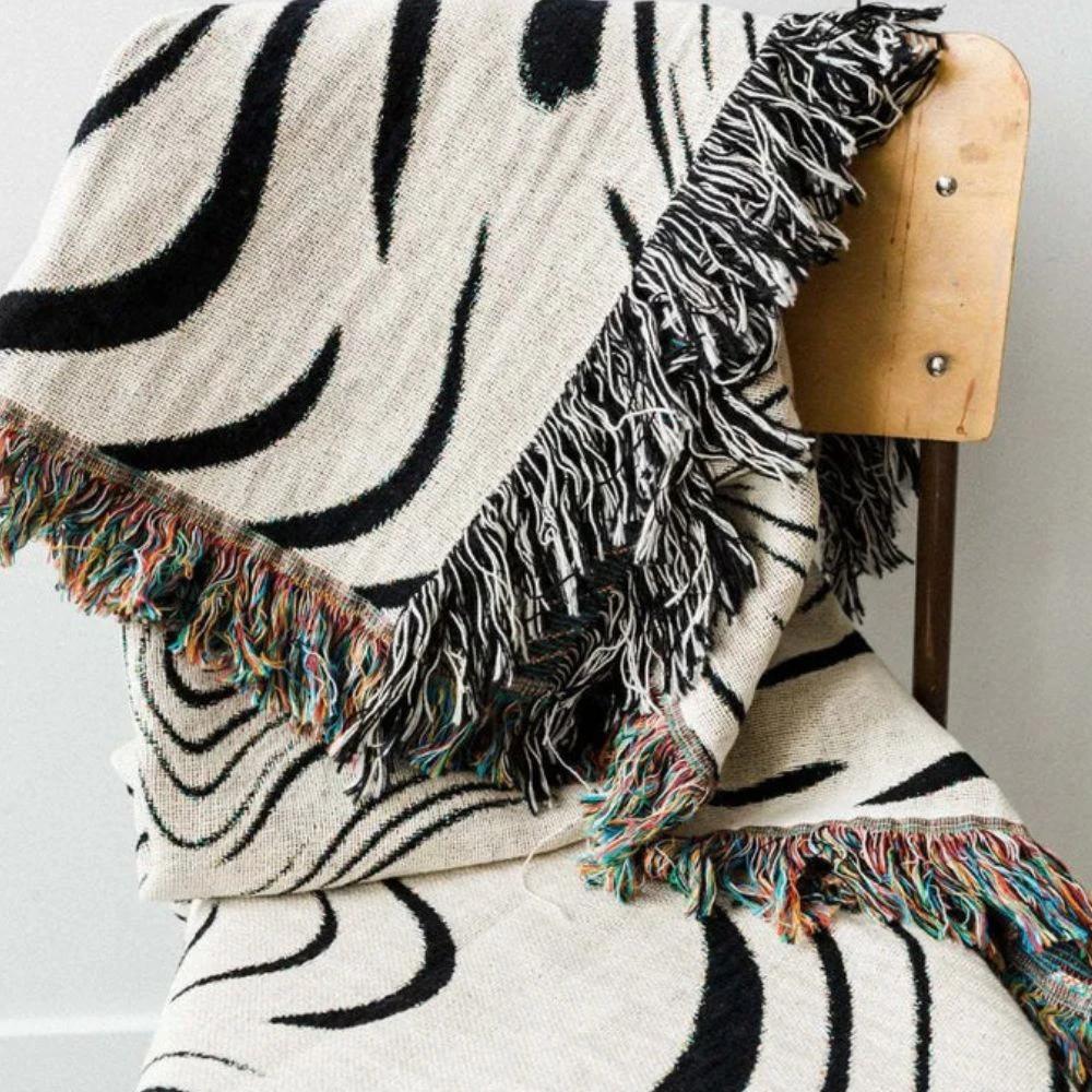 Marble Woven Throw Blanket