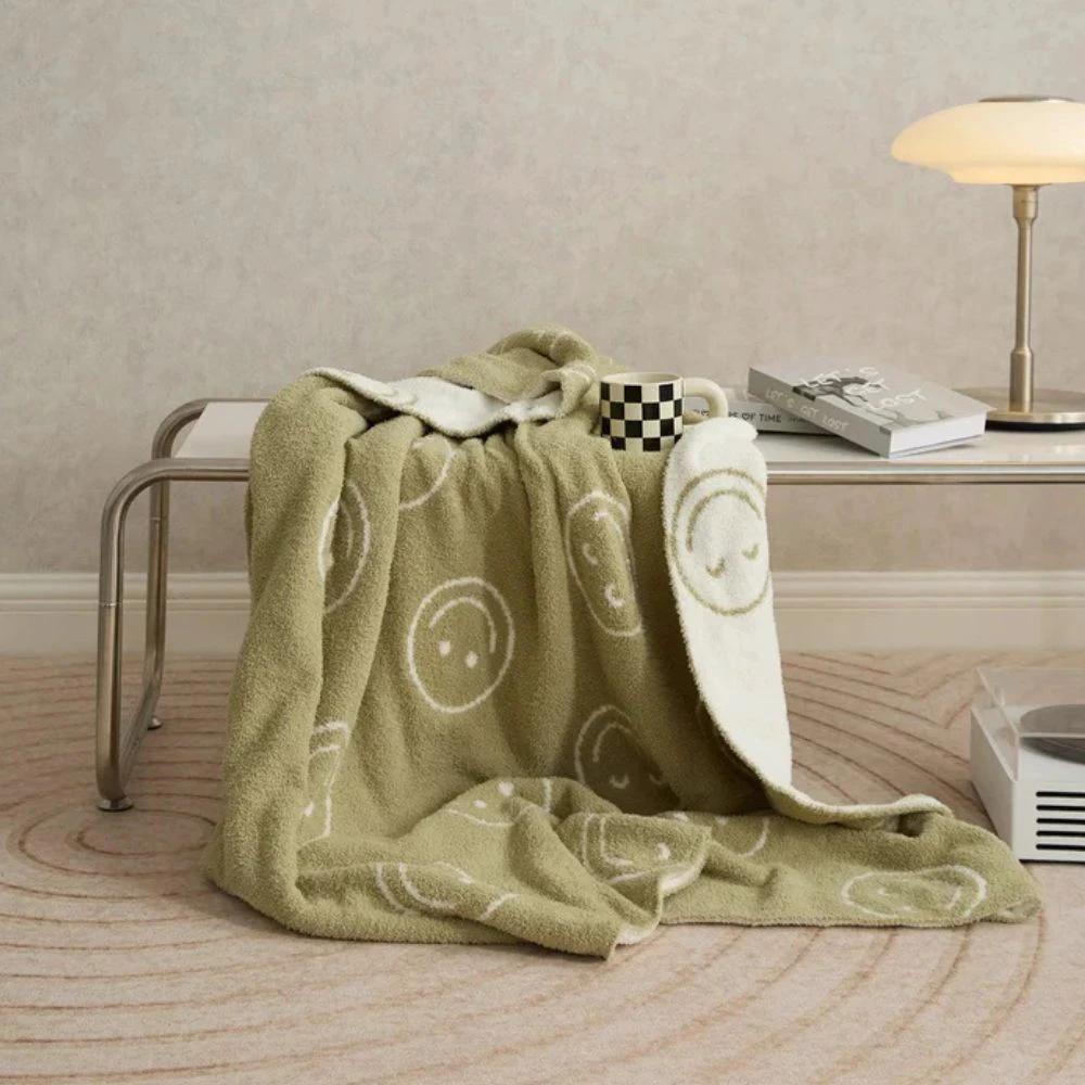 Smiley Face Plush Blanket