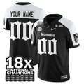 Custom Alabama Crimson Tide Football 18x-Time National Champions Gothic Vapor Limited Jersey