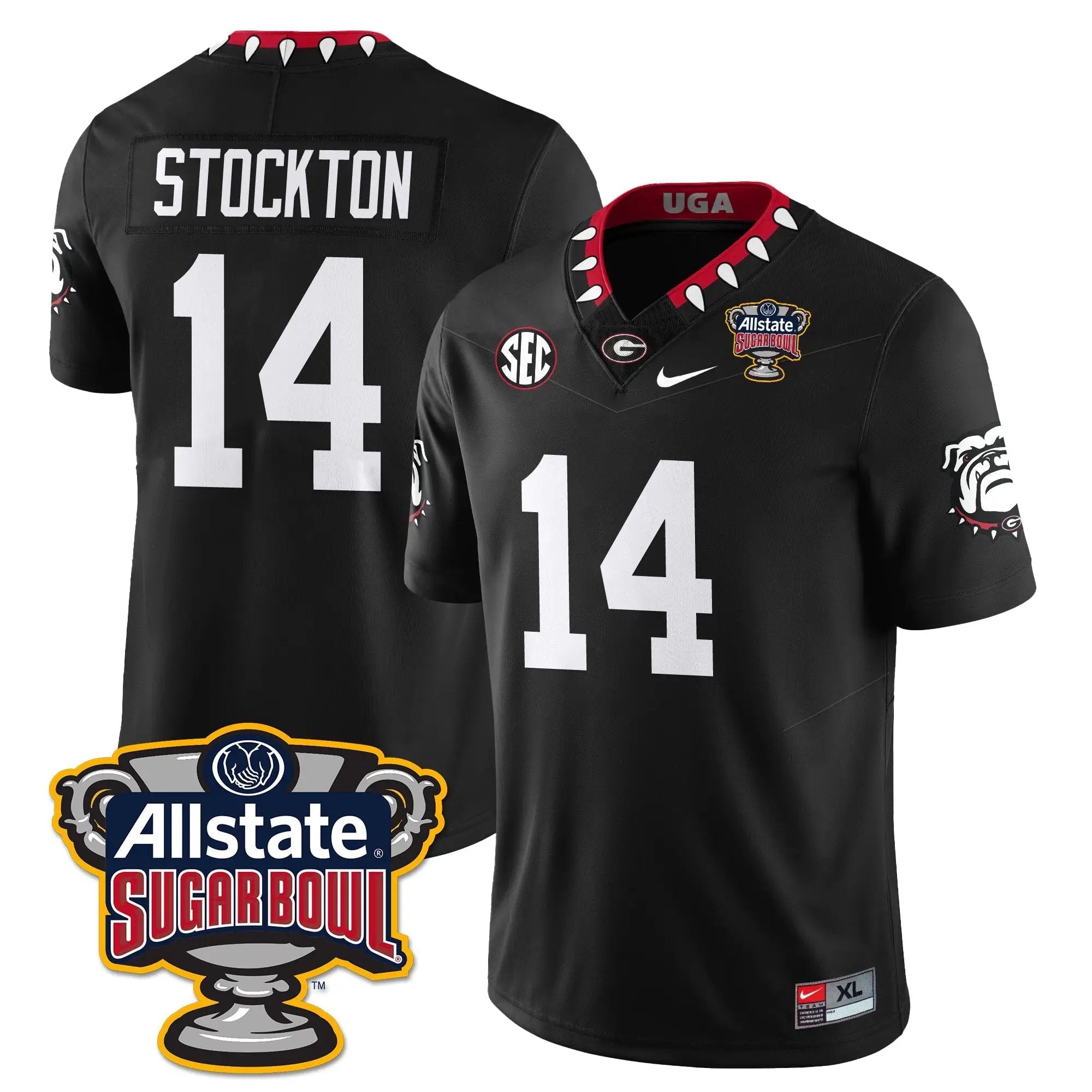 Men University of Georgia Football Vapor Limited Football Jersey - Sugar Bowl