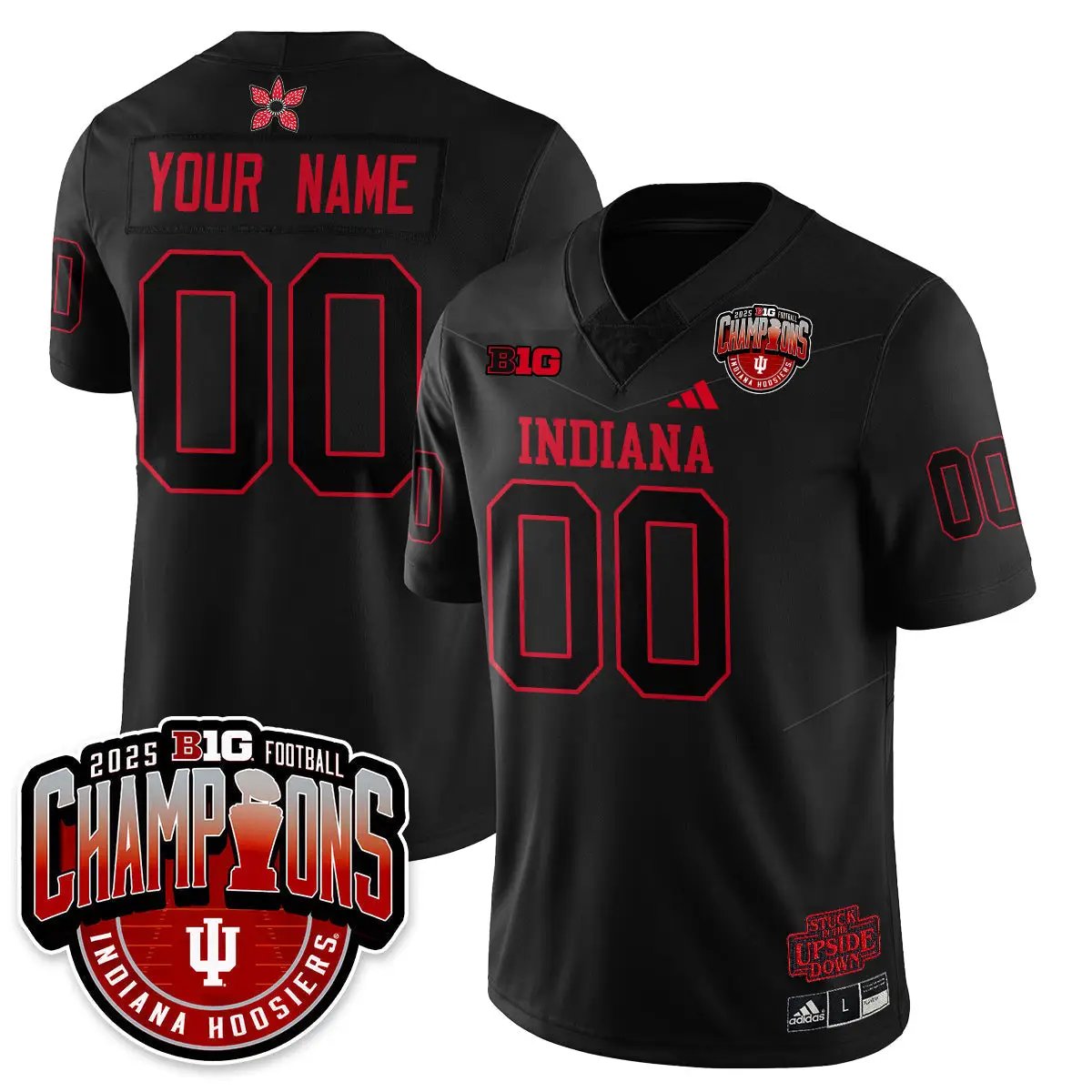 Indiana Hoosiers Stranger Things Vapor Limited Football Custom Jersey - Big 10 Champions