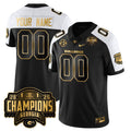 Custom  Georgia Bulldogs Football Vapor Limited Gold Jersey - SEC Football Champions