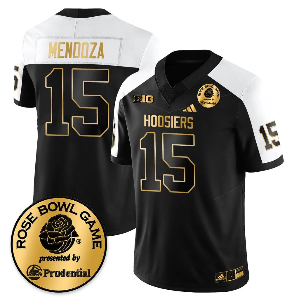 Men Indiana Hoosiers Football Vapor Limited Football Gold Jersey - Rose Bowl
