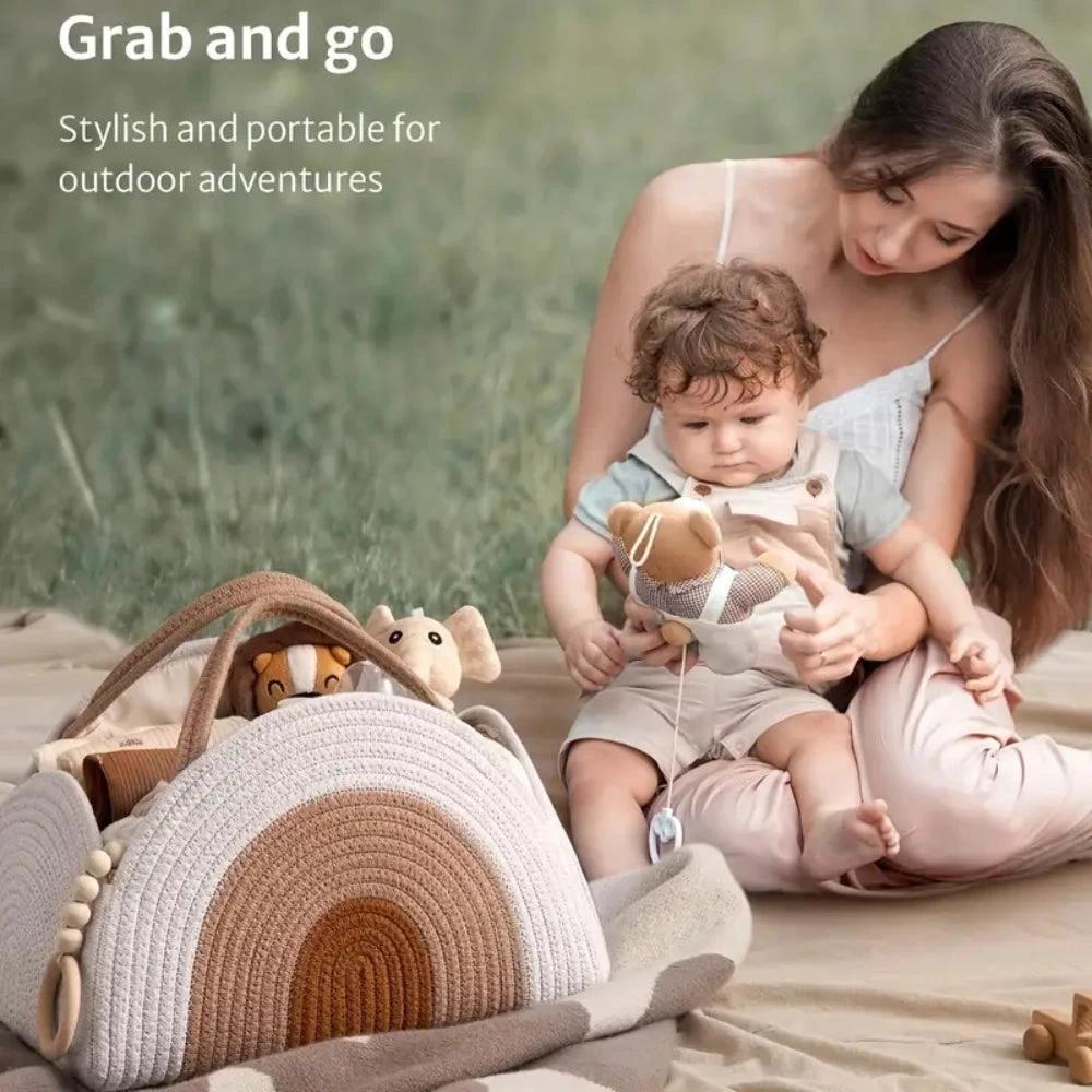 Neutral Tone Baby Storage Organizer