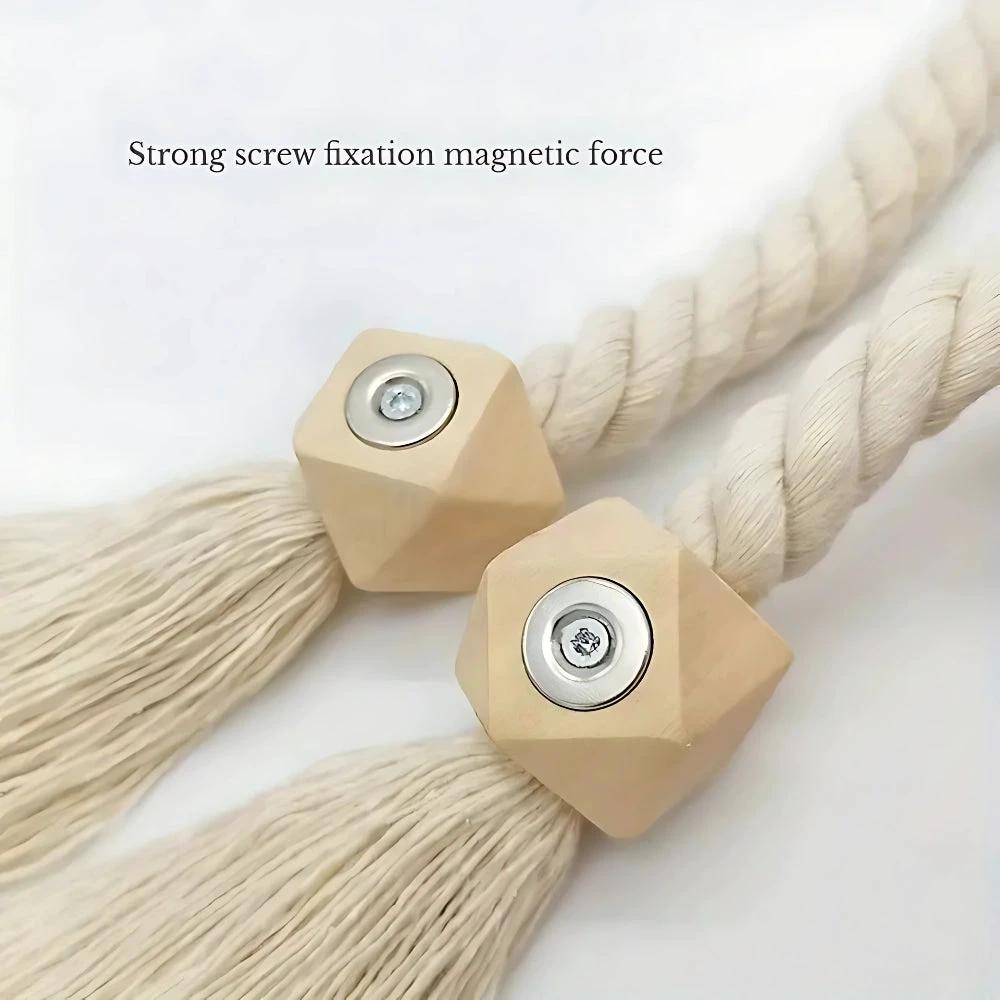 Wooden Bead Tassel Curtain Tie Back | 2Pcs Set