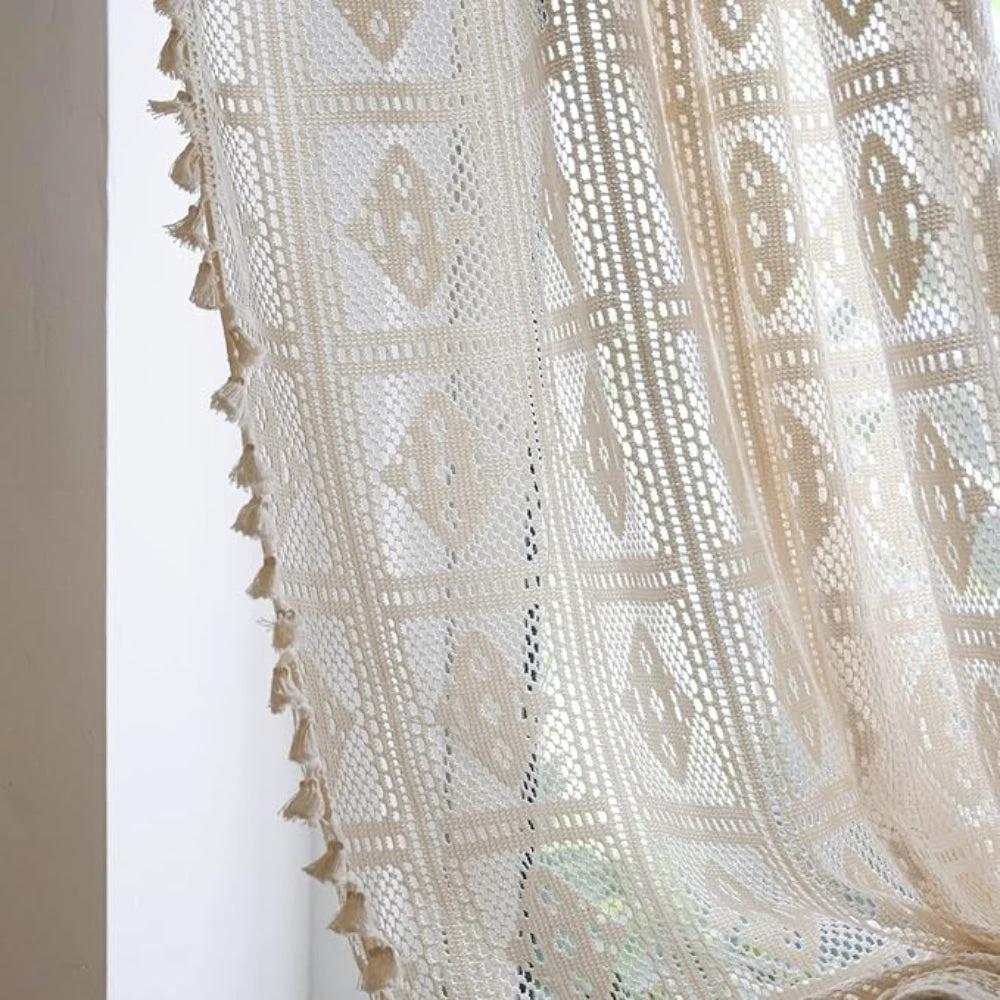 Rhombus Plaid Diamond Pattern Curtain