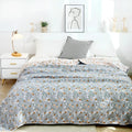 Leafy Floral Cotton Gauze Blanket